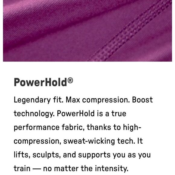 Fabletics Boost PowerHold® High-Waisted Short 4” Berry Crush/Pink Bloom Size L N - Picture 9 of 9